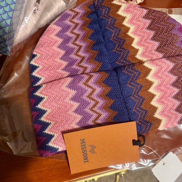 Missoni Chevron-Knit Wool-Blend Beanie - Picture 6 of 9